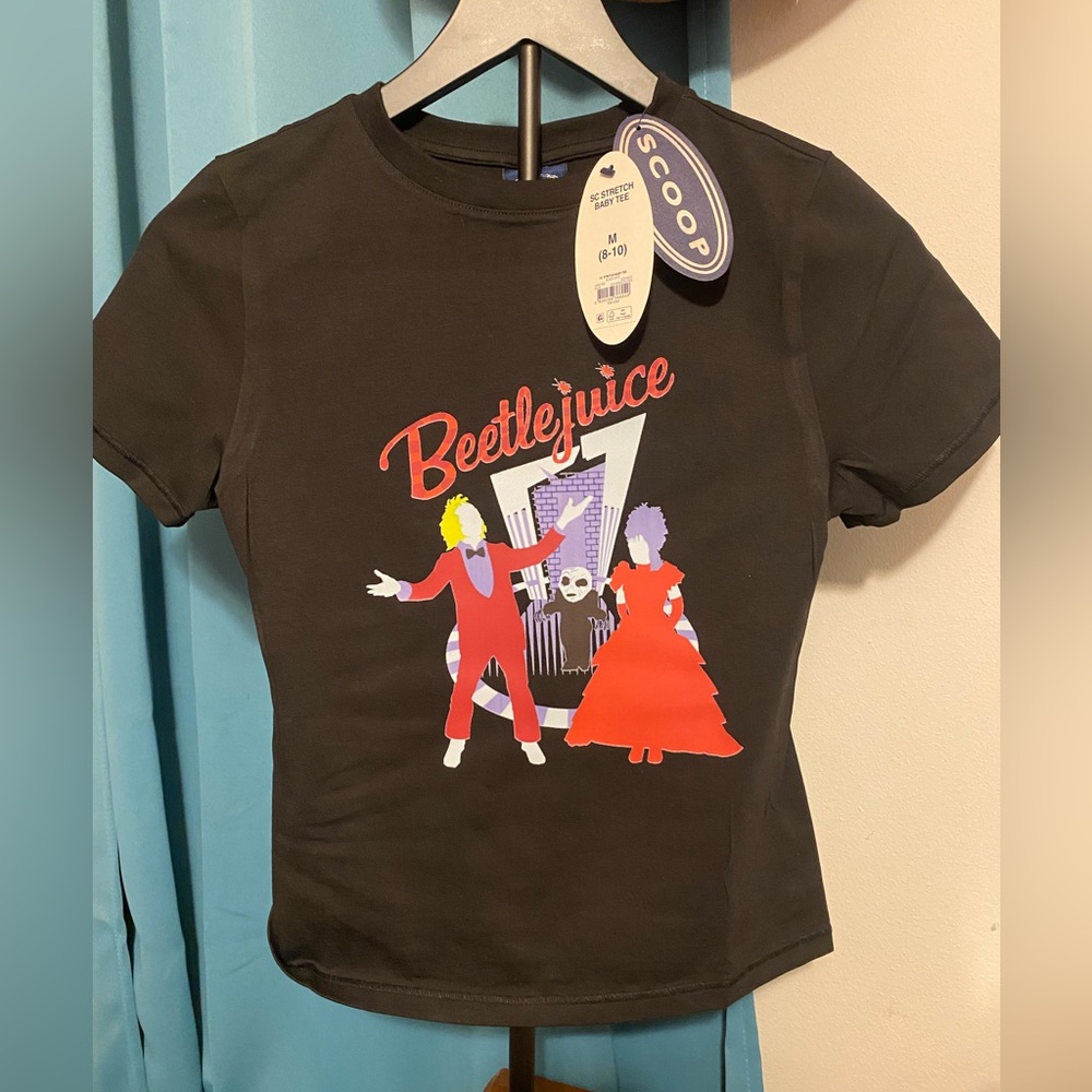 NWT!  BEETLEJUICE babydoll style tee